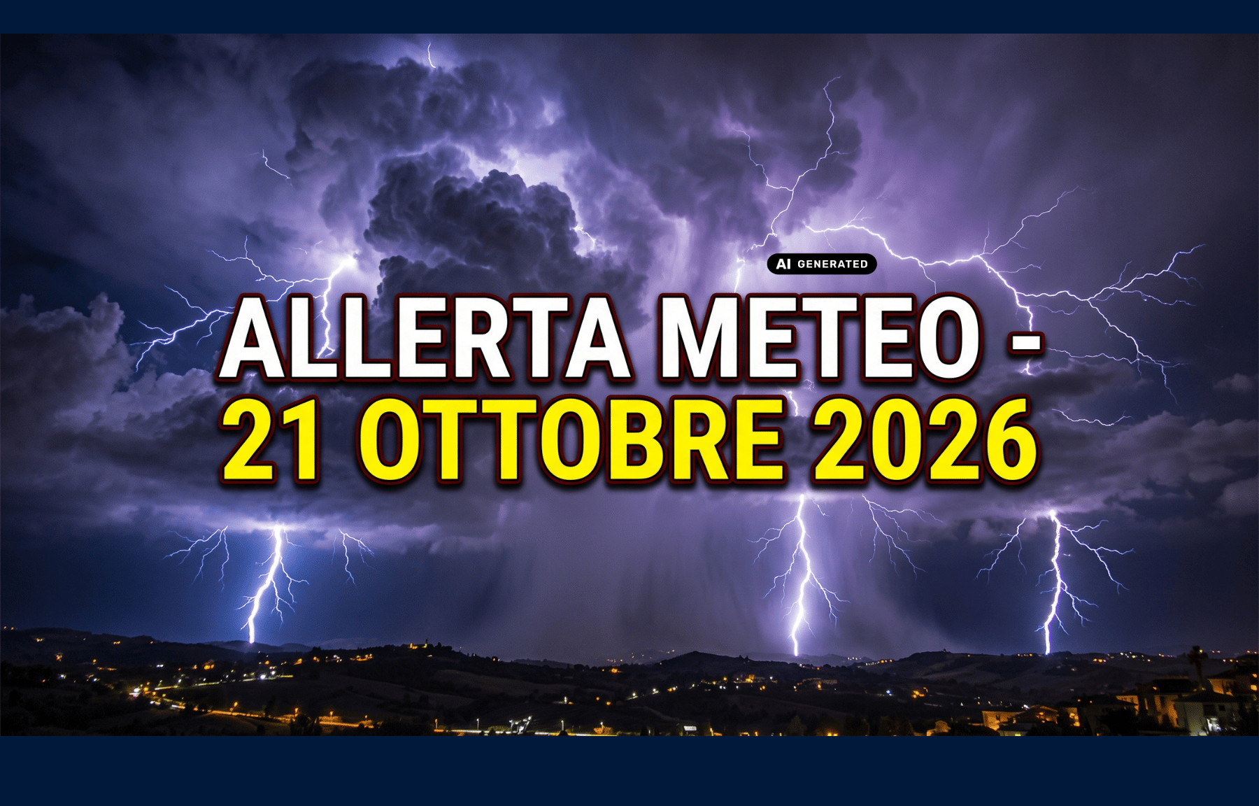Chiusura per allerta meteo 21 ottobre 2026