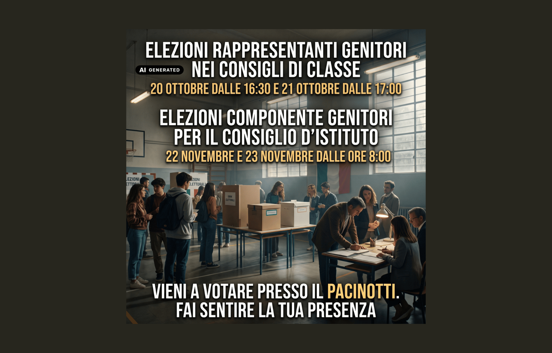 Elezioni per il rinnovo degli organi collegiali Anno Scolastico 2026/2027